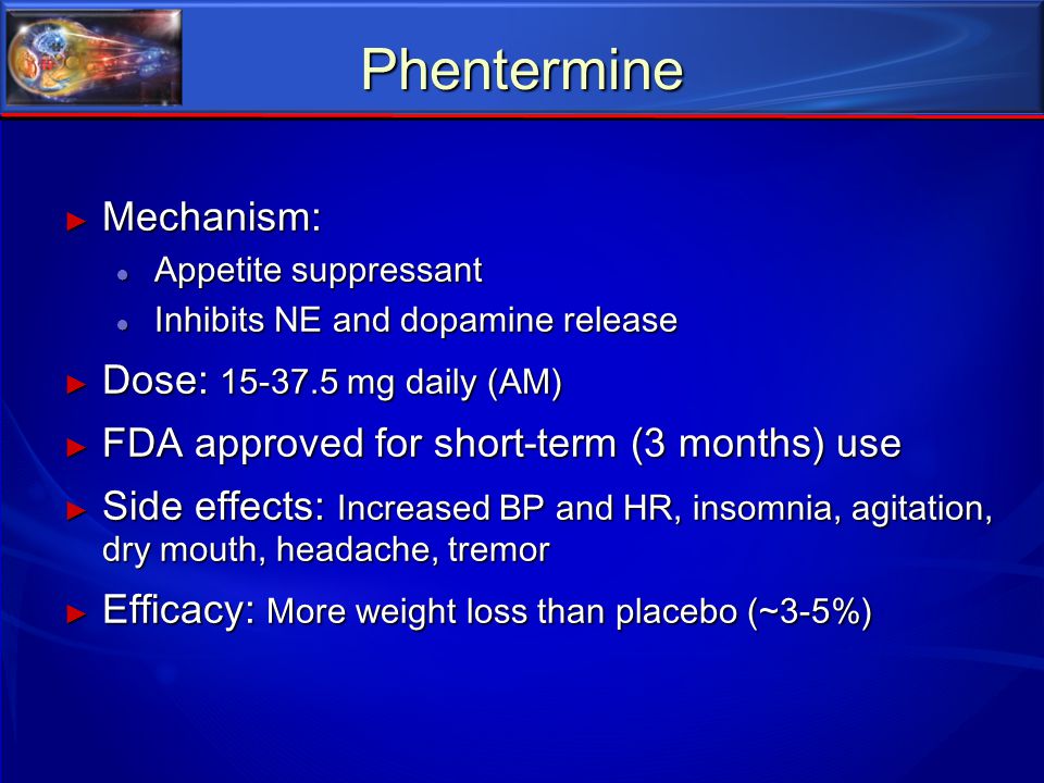 Loss mechanism weight phentermine